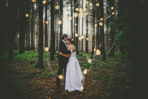 svatba v lese